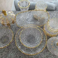 روغن ریز سرامیکی و فنجان نعلبکی قدیمی