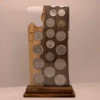 آلبوم چوبی دکوری سکه