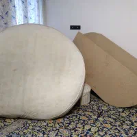 تخت گرد همراه تشک گرد