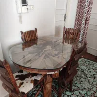 ناهارخوری روستیک ۴ نفره