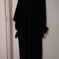 مانتو عبا مروارید دوزی شده در حد نو