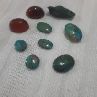 سنگ عقیق و فیروزه اصل