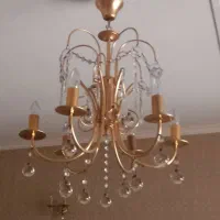 لوستر و دیوارکوب برنز و کریستال