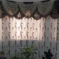 پرده پذیرایی وآشپزخانه