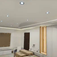 اجرای لاین نوری سقف و دیوار برانوش