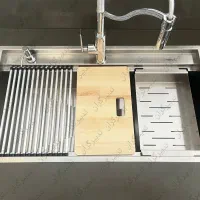 سینک ظرفشویی استیل توکار یک لگنه مدل 90B