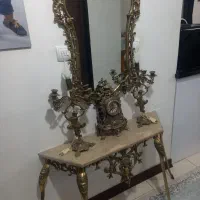 آیینه شمعدان سالم سالم.جنس سنگین