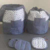 کاور دو قابلمه پارچه ای محکم زیبا