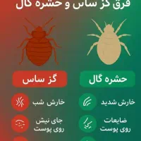 سمپاشی ایمن سوسک کنه کک ساس و...1مرحله100٪تضمینی