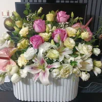 باکس گل دسته گل گل طبیعی