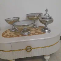 سرویس پذیرایی ۴ تیکه طلایی لبه سیلور