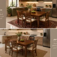 میز ناهار خوری مدرن/ غذاخوری/ قسطی/کد۴۰۱۱