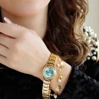 ساعت NK ظریف طلایی زنانه کادویی