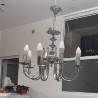 لوستر استیل ۸ شعله