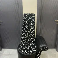 صندلی تک دسته چرمی