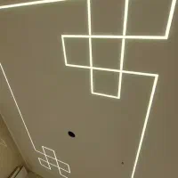نصب انواع لاینر لوستر و نورپردازی مغازه و خونه