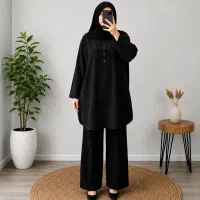 شومیز مانتویی جلوبسته ابر و باد قواره دار