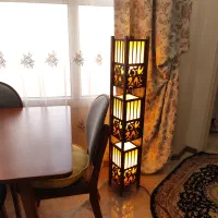 آباژور کنار سالنی چوبی برند دارکار