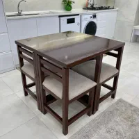 میز نهارخوری ۴نفره کمجا مربعی.ناهارخوری کم جا