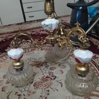 لوستر سه شاخه قدیمی