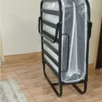 تخت تاشو فلزی کمجا  با تشک طبی مدل k2214