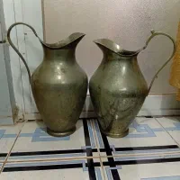 یک جفت پارچ ورشو ورشاب سایز بزرگ قدیمی عتیقه