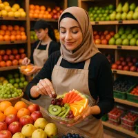 خانم جهت بسته بندی میوه محدوده تجریش