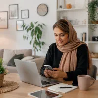 کار در منزل با گوشی
