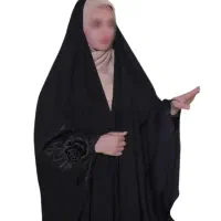 چادر مشکی عربی گلدوزی رودابه (تنوع پارچه) کد 12030