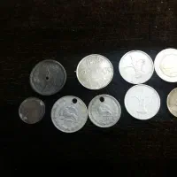 سکهای قدیمی وخارجی بار کفتر دوکیسه
