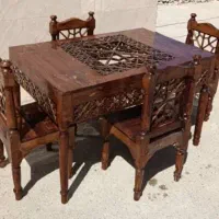 میز وصندلی چوبی