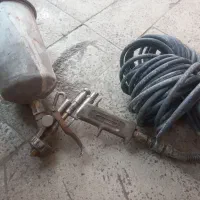پیستوله رنگ با شلنگ فنری