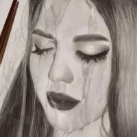 سیاه قلم طراحی چهره