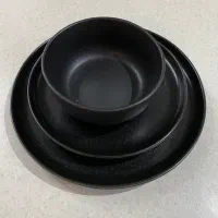 ست غذاخوری ۶ نفره طرح چدن مشکی