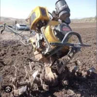 بیل زدن باغ با دستگاه