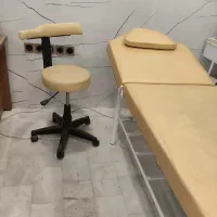 ست تخت و تابوره فیشال در حد نو مناسب کلینیک