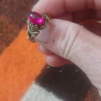 انگشتر نقره زرد