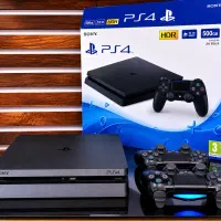 PS4 Slim 500GB دو دسته اصلی باجعبه