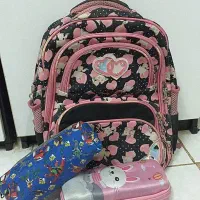 کیف مدرسه و جامدادی کتابی نو