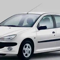 پژو ۲۰۶ مدل ۹۷ تیپ ۲ بدون رنگ پلمپ