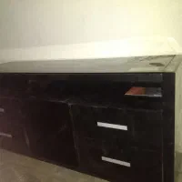 میز TV مدل باواریا براق شیشه ای اسپانیایی170سانت