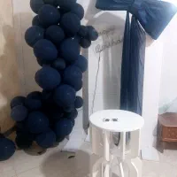 بادکنک ریسه ای  سرمه ای