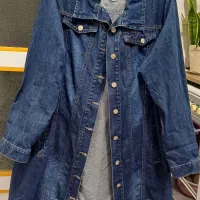 مانتو جین زنانه در حد نو