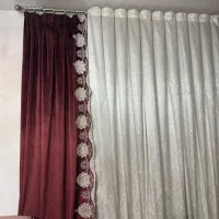 یک عددشال ترک مخمل گلدوزی ویک جفت شال مخمل(۳عدد)