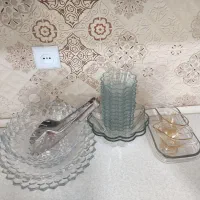 کاسه میوه خوری و پیاله جا سس کاملا سالم
