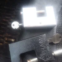 3عددقفل کتابی بزرگ فولادی 750