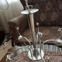 لوستر ۵ شاخه استیل