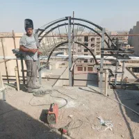 جوشکار سیار آهن کشی نما تیرآهنکشی تخریب بازسازی