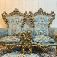 مبل سلطنتی چوب گردو عالی نو