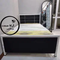 تخت خواب یک نفره فلزی مدل هرمس تشک یکنفره(آرکاصنعت